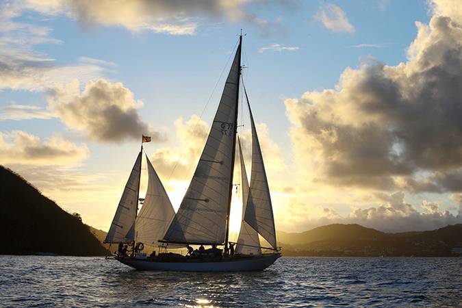 Ankunft in St Lucia im Sonnenaufgang